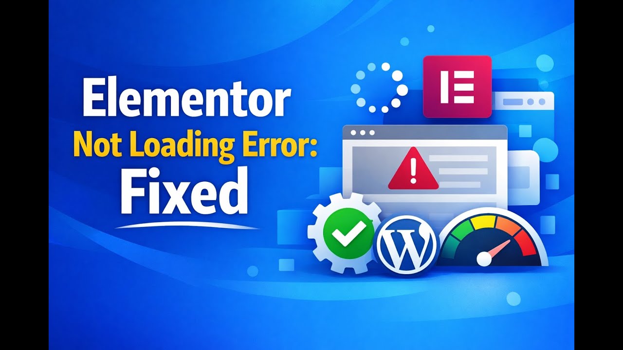 Elementor Not Loading Error,  The Only Fix That Worked for Me