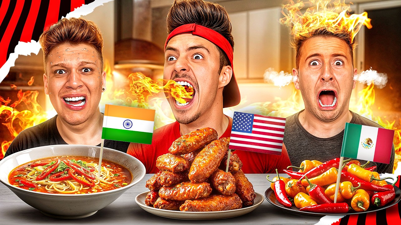 AS COMIDAS MAIS APIMENTADAS DE CADA PAÍS! *Sobrevivemos ?