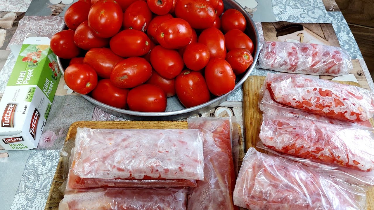 Dondurucuda, Buzlukta Domates Nasıl Saklanır
