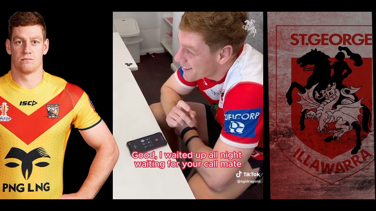PNG Kumuls Dan Russell to Debut for St George Illawarra Dragons via Interchange.Dan Emotional moment