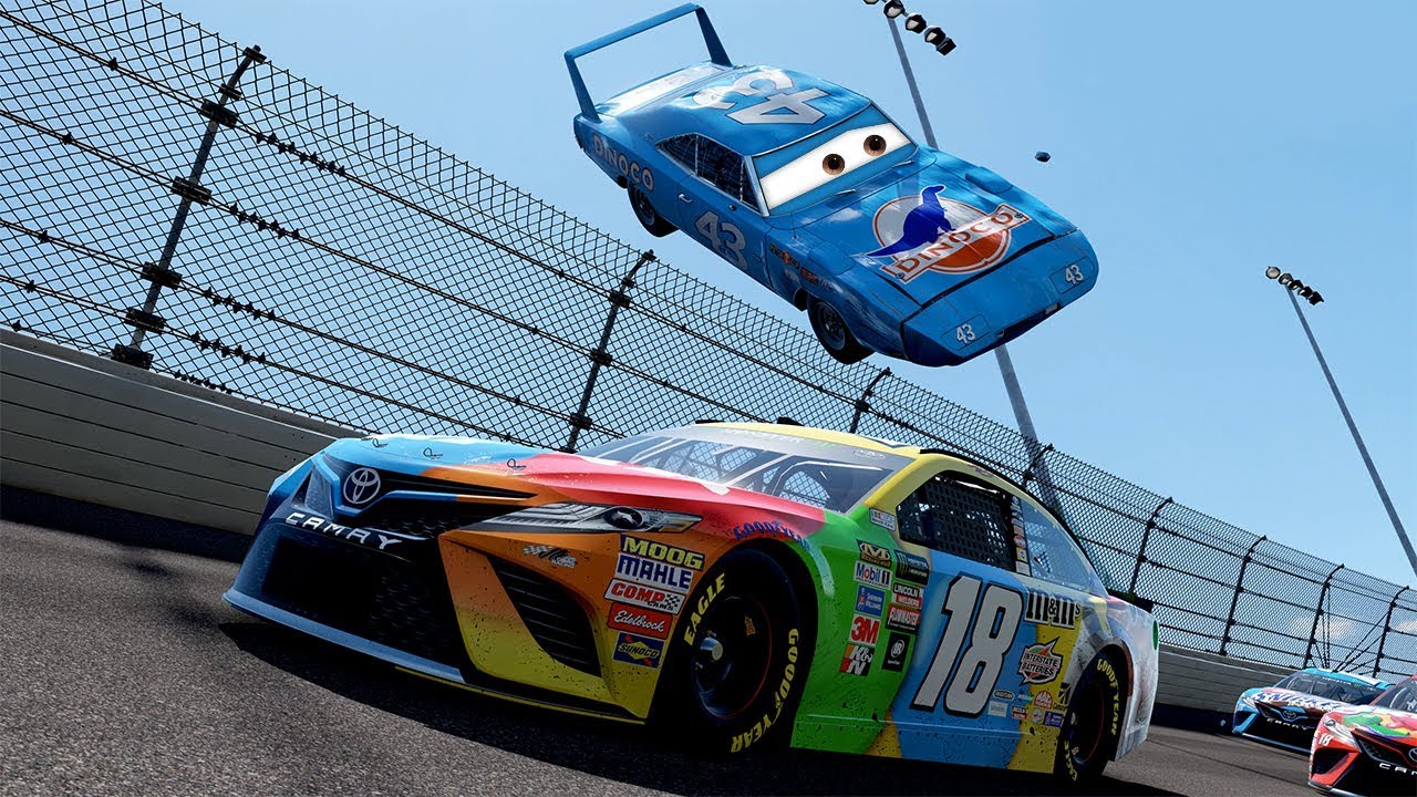 The King Flips Over the Pack! | Forza Motorsport 7 | Cars 3/NASCAR