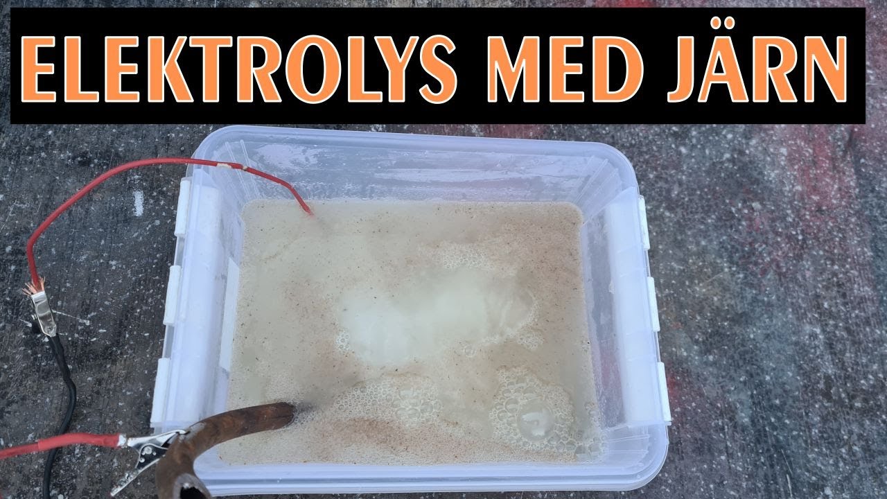 Elektrolys med Kaustiksoda -- Yxa del 1
