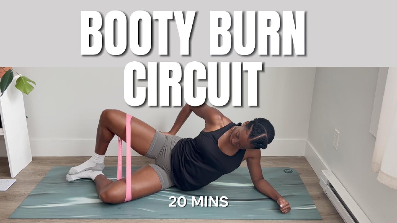 20 Minute Booty Burn Circuit Challenge| At Home Workout No Equipment Needed