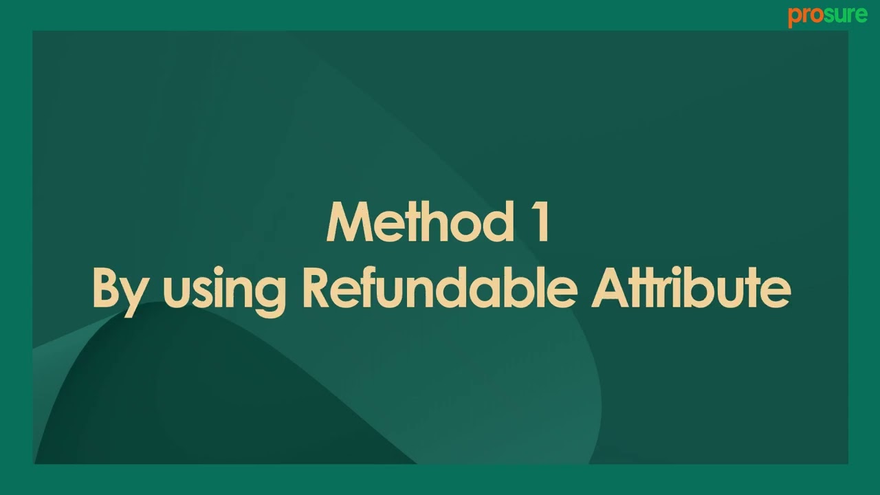 How to Set Not Refundable Product