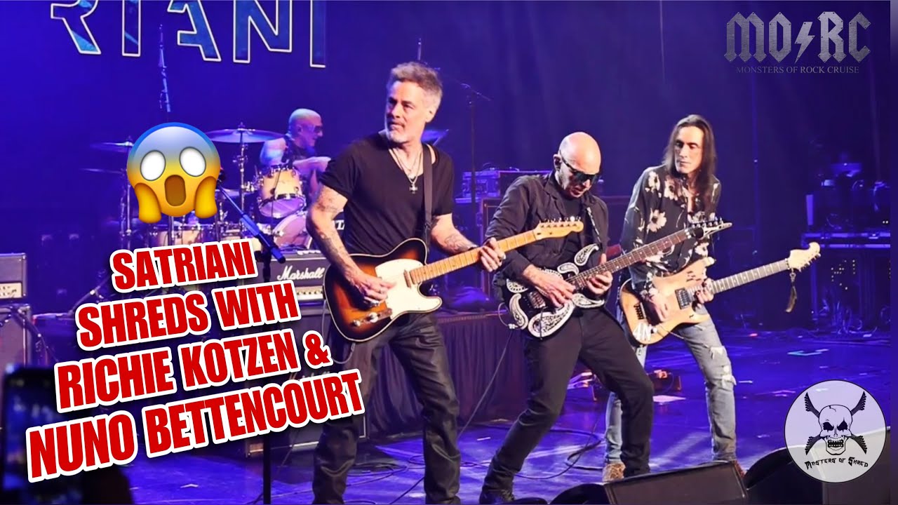 🔥Joe Satriani jams with Nuno Bettencourt & Richie Kotzen on the 2024 Monsters of Rock Cruise! HQ🎸