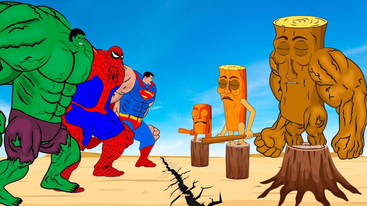 Rescue HULK Family Vs TUNG TUNG TUNG SAHUR: All Brainrot Anime Animals But They All Normal - Part 7