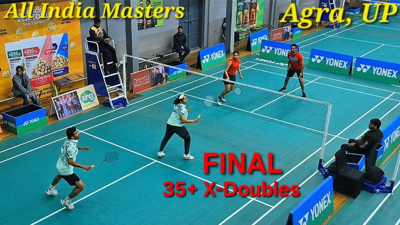 Md. Rehan/Anees Kowser Vs Prem Singh/Prabinu, 35+ XD FINAL, All India Masters Agra UP Feb 2026