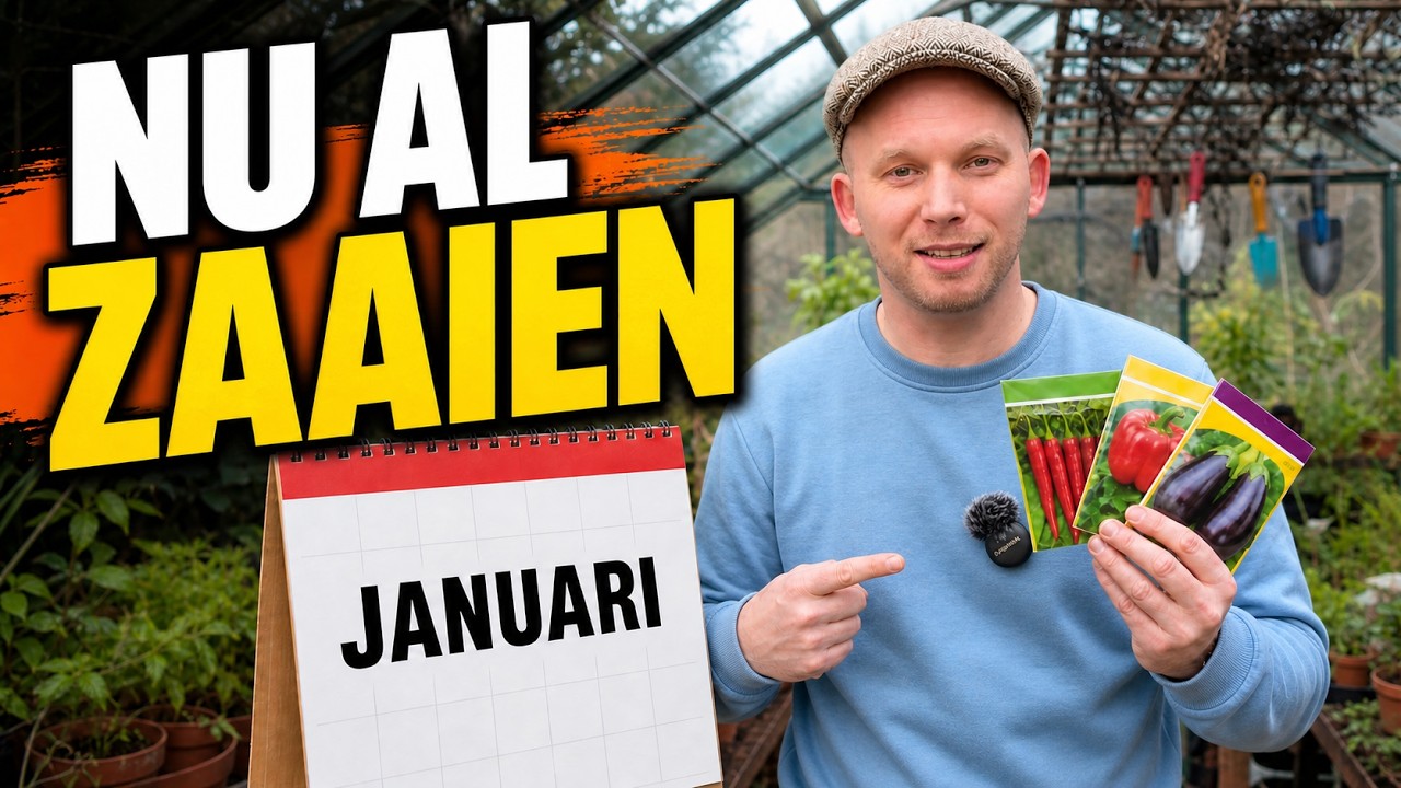 Pepers, paprika’s en aubergines zaaien in januari 🌶️ | Kan dat al? | De Moesketier