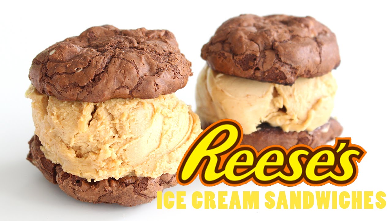（日本語）Reese’s Peanut Butter Cup Ice Cream Sandwiches | ピーナッツバターカップのアイスサンド