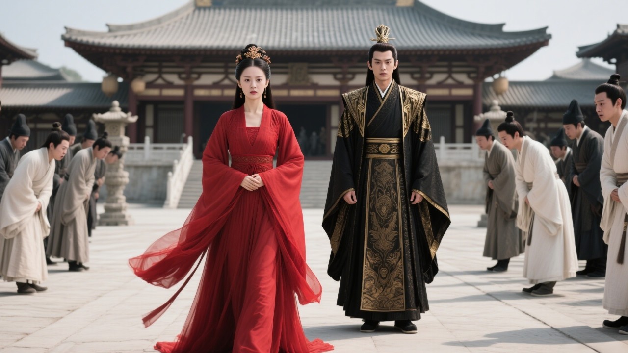 Fought in war, came home to massacre. Returns as queen—emperor, prince, fool all fall for her.