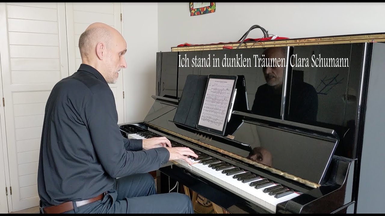 Ich stand in dunklen Träumen - Clara Schumann - karaoke - accompaniment - acompañamiento piano