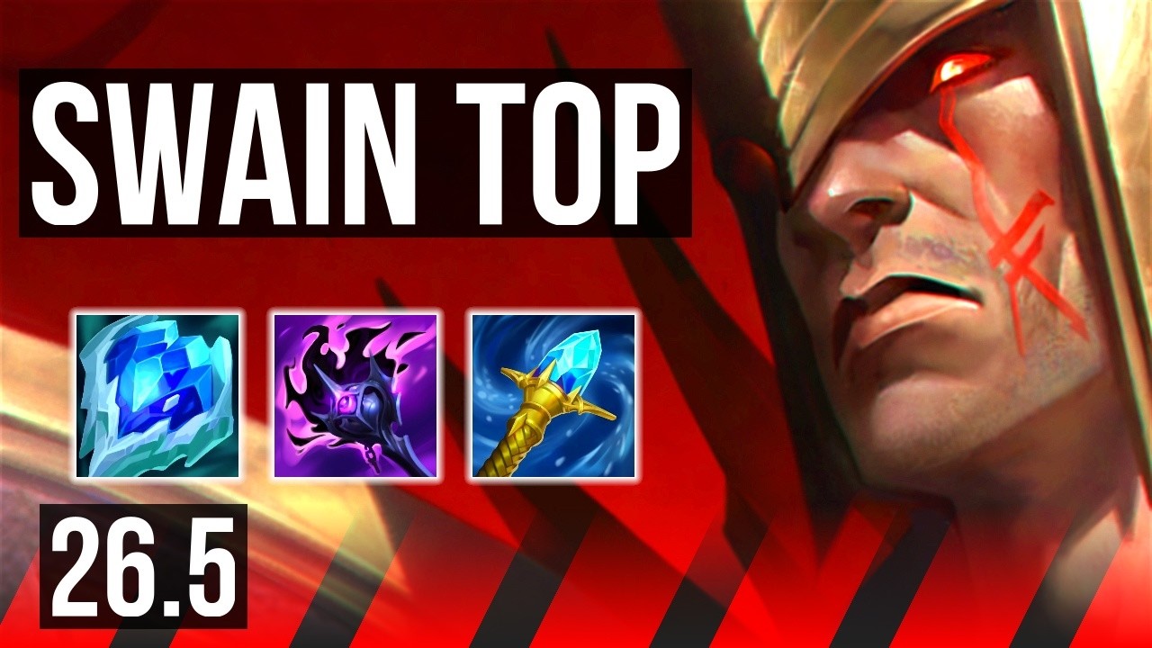 SWAIN vs TRYNDAMERE (TOP) | 72K damage | EUNE Master | 26.5