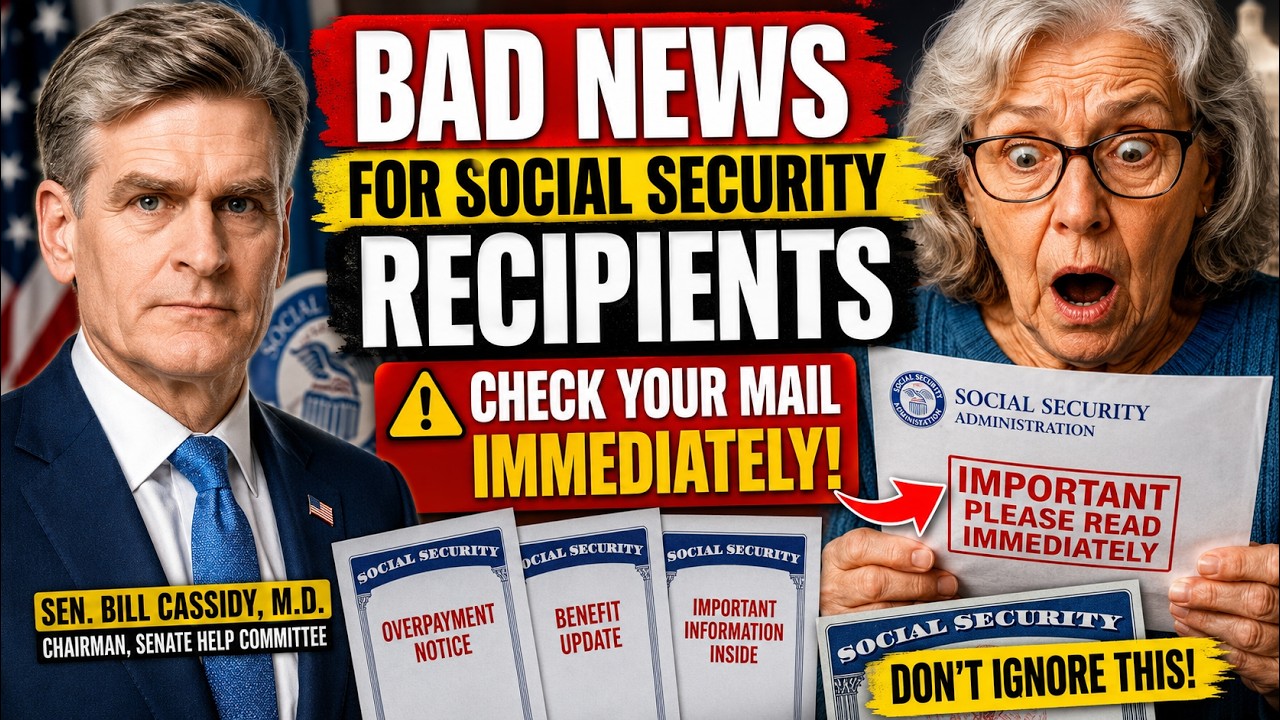 🚨BAD NEWS FOR SOCIAL SECURITY RECIPIENTS &mdash; Check Your Mail Immediately