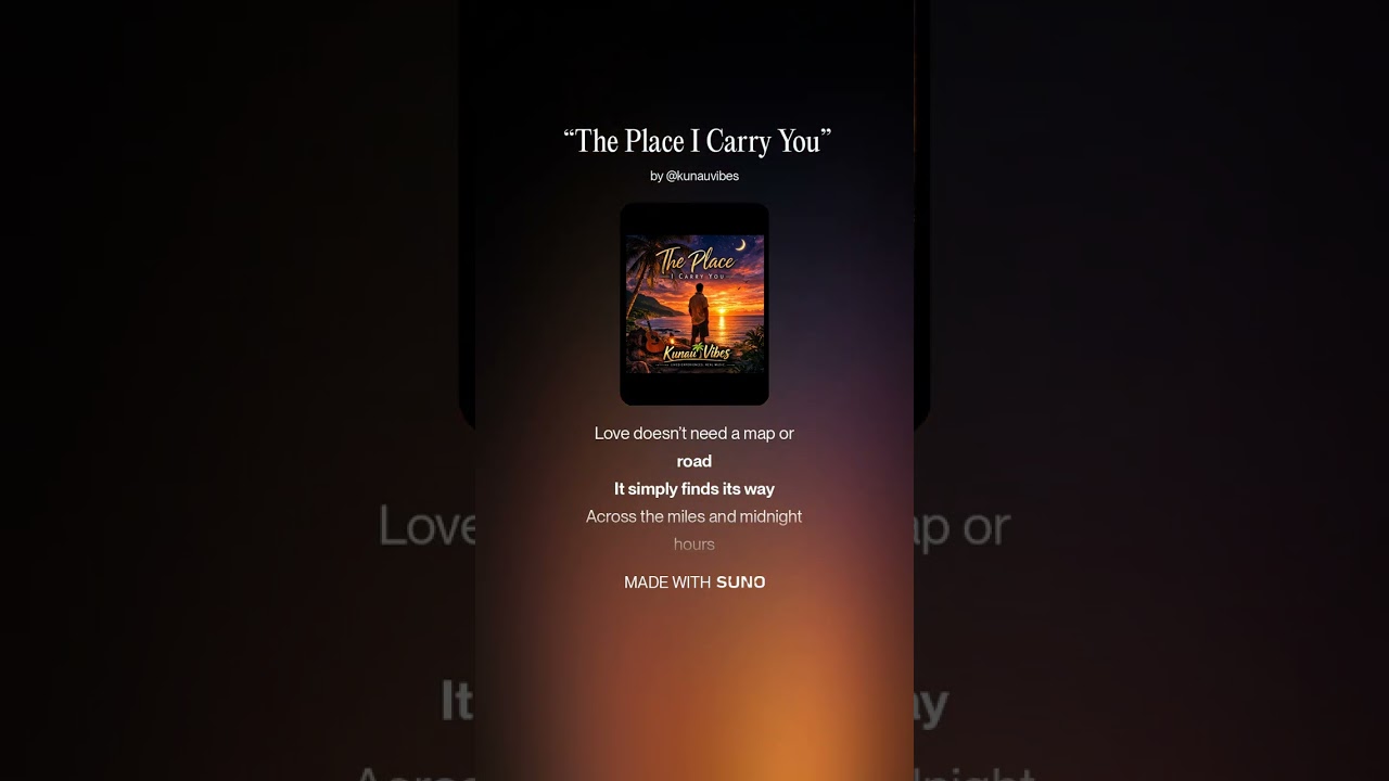 “The Place I Carry You”