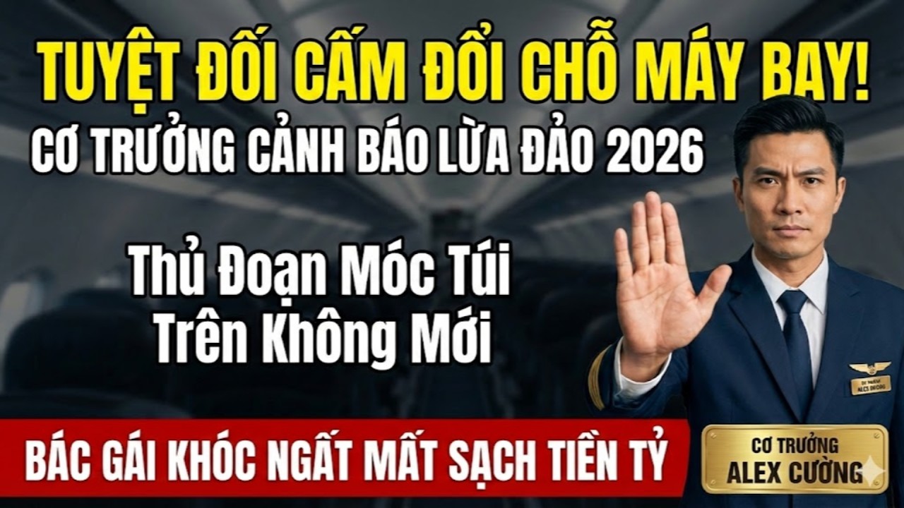 TUYỆT ĐỐI CẤM Đổi Chỗ Máy Bay! Cơ Trưởng Vạch Trần Chiêu Lừa 2026: Mất Sạch Tiền Tỷ Trong Tích Tắc