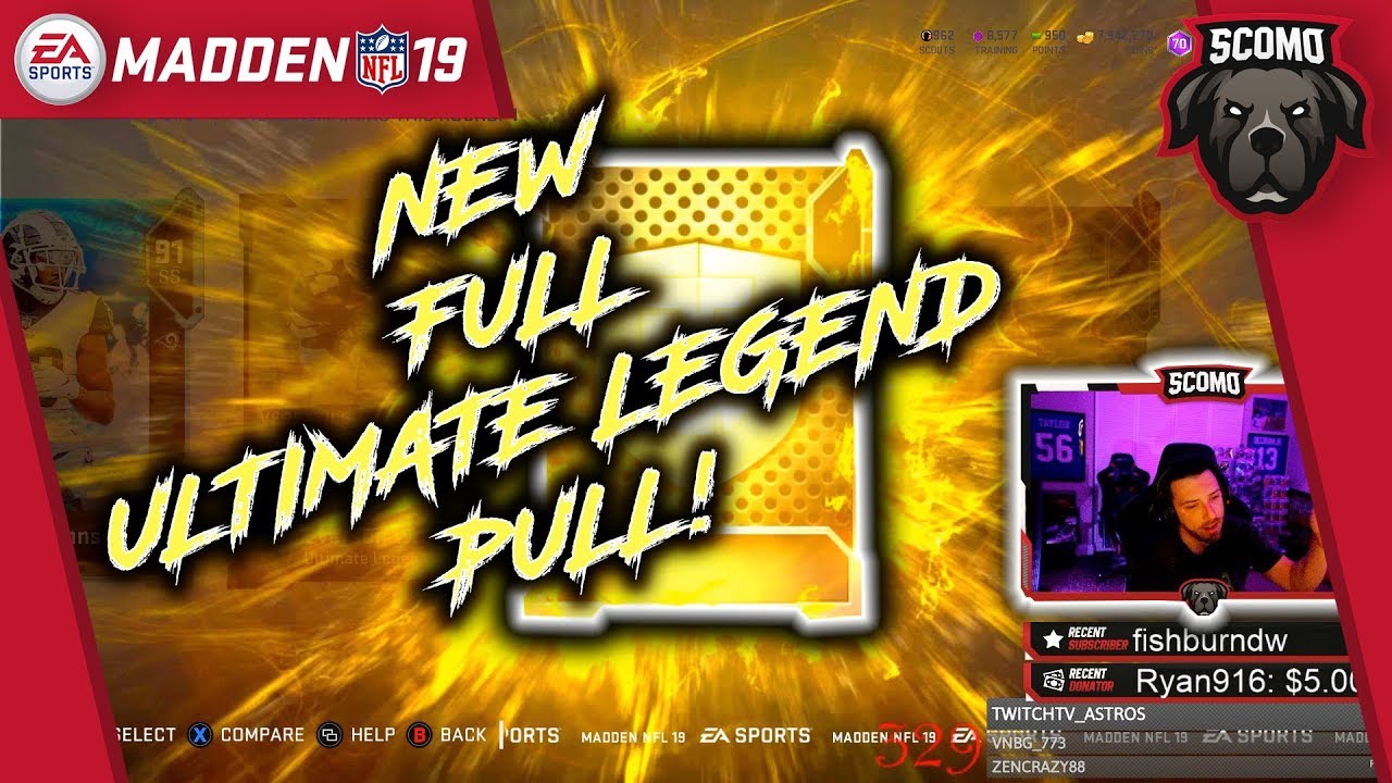 I Pulled The New Full Ultimate Legend! Packs Were Hot! Madden NFL 19