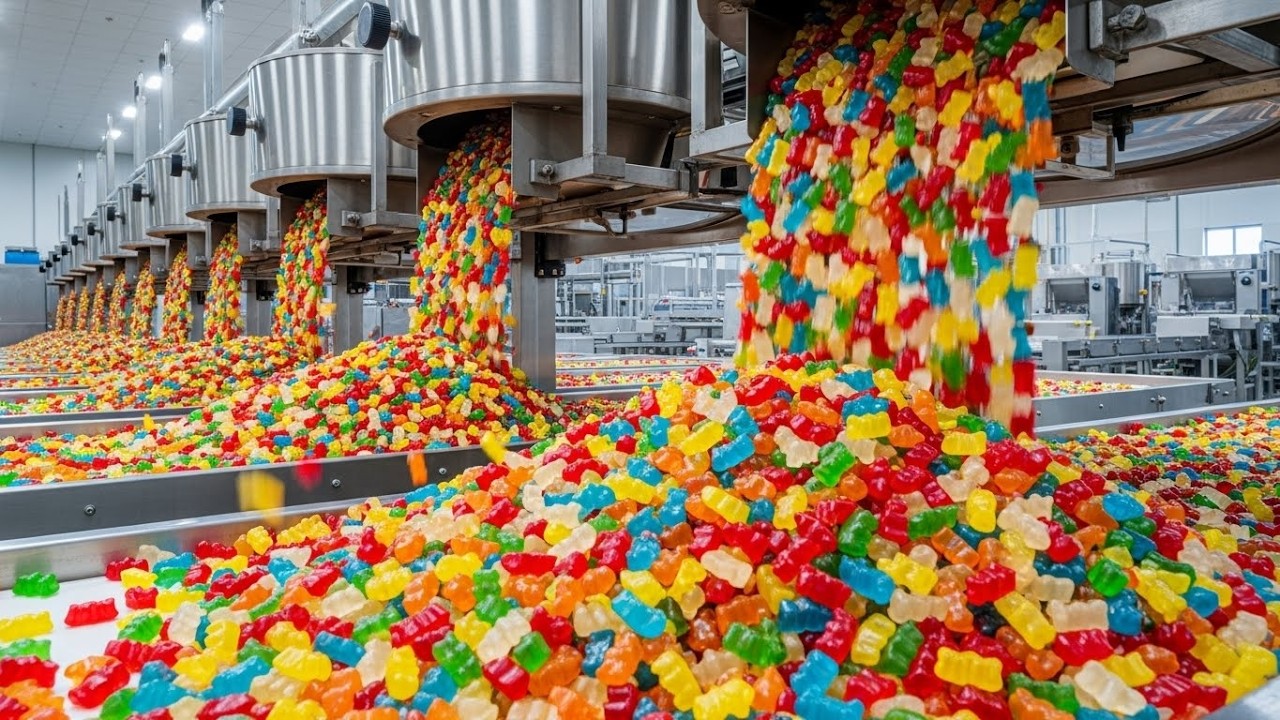 The Insane Gummy Bear Factory – You Won't Believe How Many!