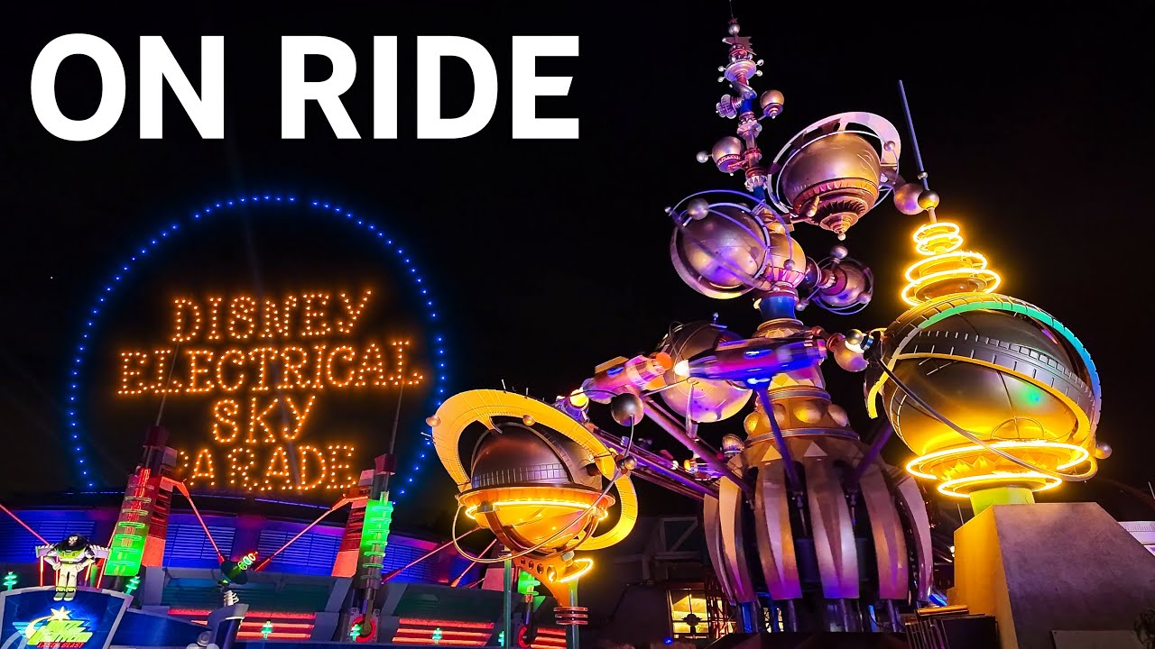 [4K On-Ride] Orbitron with Disney Electrical Sky Parade - Disneyland Paris