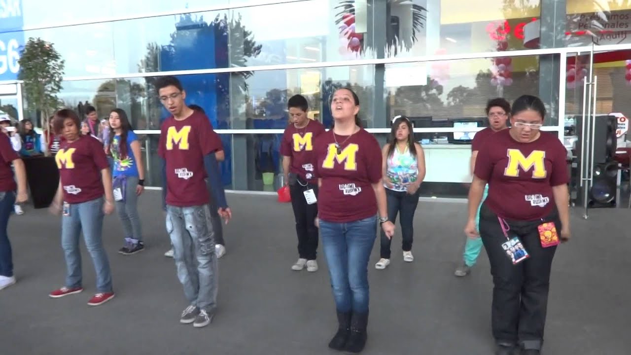 big time rush mx  flash mob Arena Ciudad de Mexico