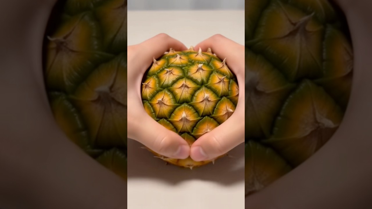 Pineapple Crush🤩in Two Hands😒 Juicy Explosion❤️‍🔥
