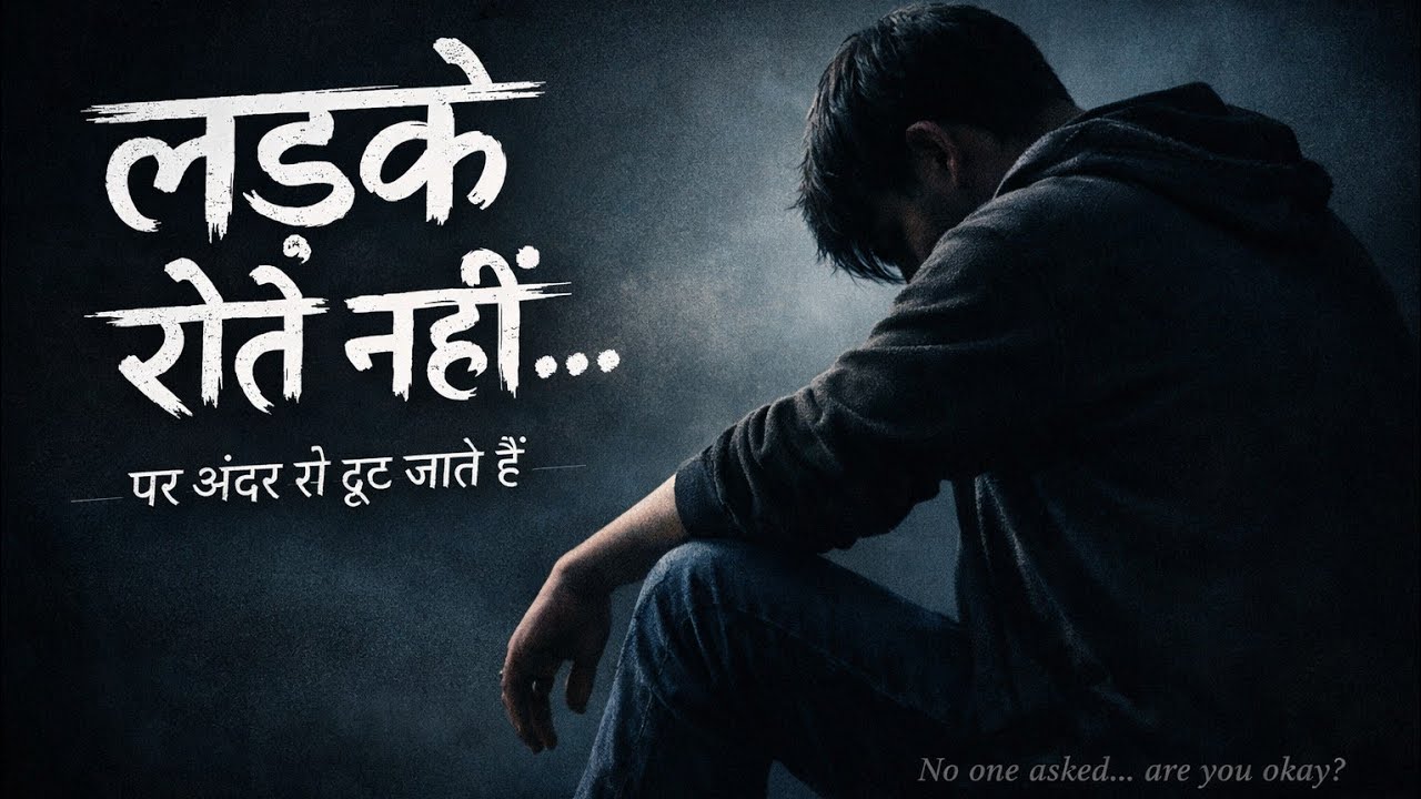 लड़के रोते नहीं – पर अंदर से टूट जाते हैं | Heart Touching Hindi Sad Song | Boys Pain Reality 💔