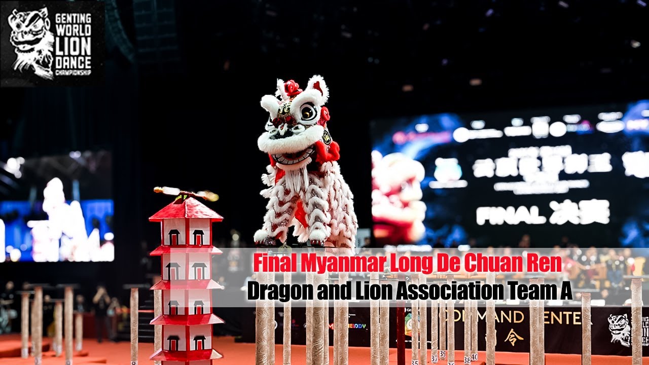 Epic Lion Dance Challenge Ends in Surprise by Myanmar Long De Chuan Ren Dragon and Lion Association