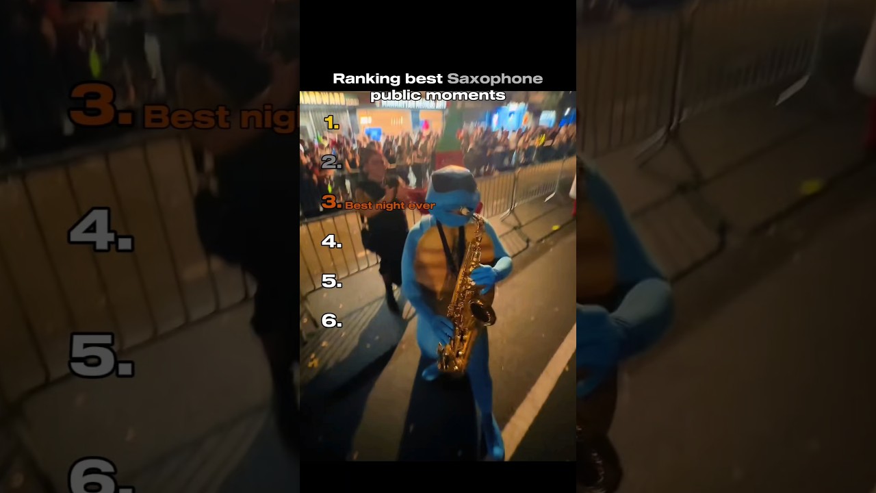 Ranking best Saxophone public moments #tiktok #saxophone #music #public