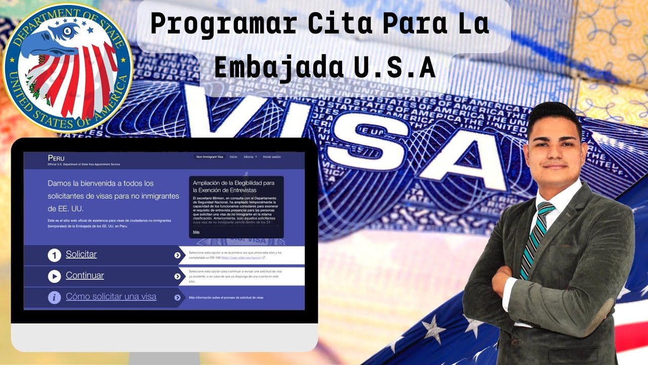 COMO PROGRAMAR UNA CITA DE VISA AMERICANA (Pagar & Programar) B1/B2 TURISTA