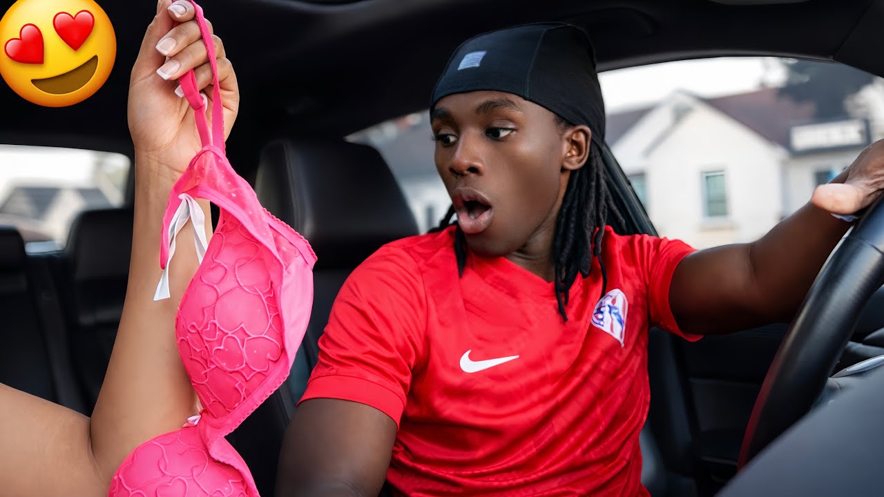 REMOVING ALL MY CLOTHES WHILE MY BOYFRIEND DRIVES!! *HILARIOUS*