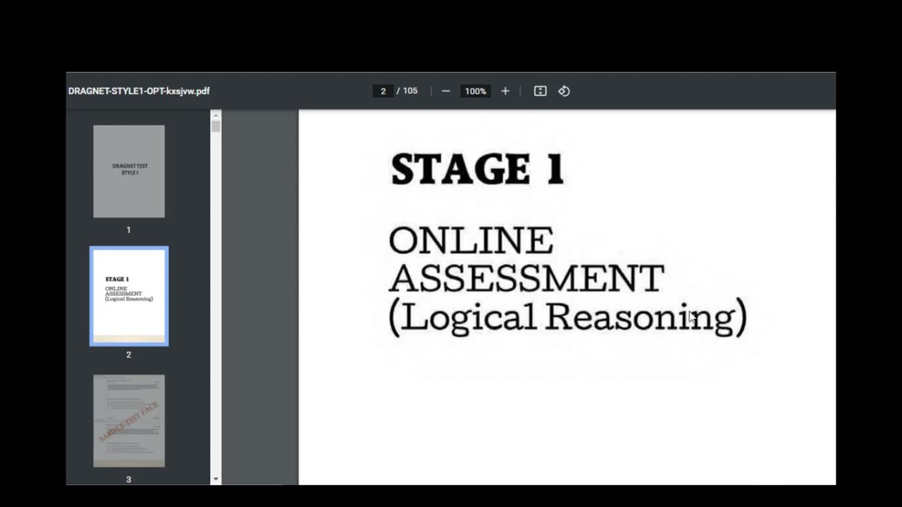 Dragnet Aptitude test Past Questions 2021 EDITION Sample Preview