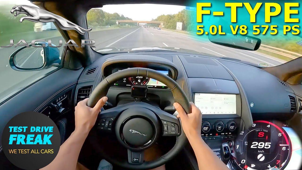 2023 Jaguar F-Type R 575 AWD 575 PS TOP SPEED AUTOBAHN DRIVE POV