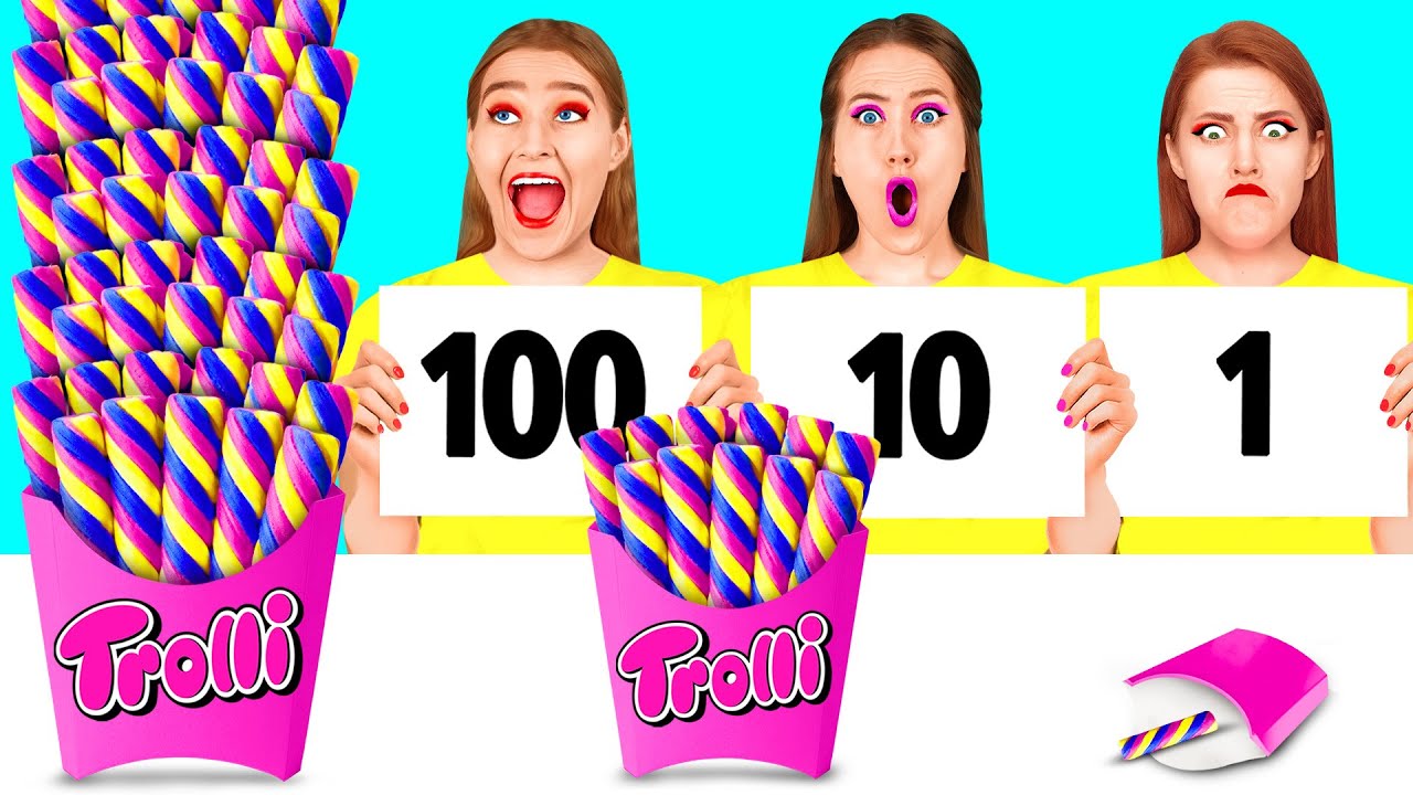 100 Слоев Еды Челлендж | Фантастические Кулинарные Рецепты от RaPaPa Challenge