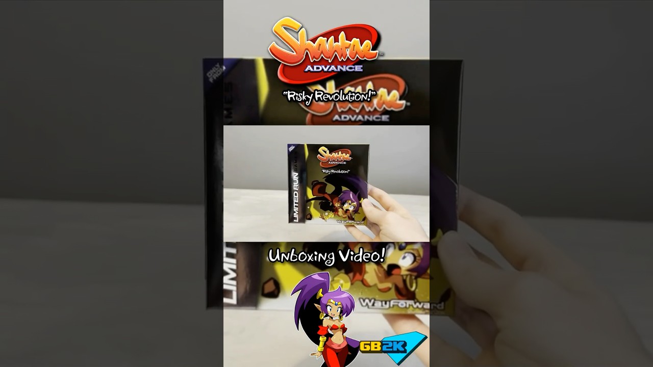 Shantae Advance: Risky Revolution (GBA) Unboxing! #shantae #gameboyadvance #limitedrungames