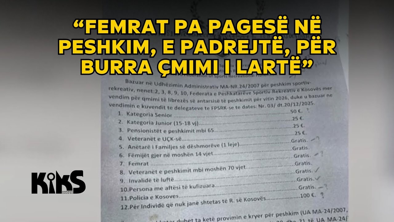 “Femrat pa pagesë në peshkim, e padrejtë, për burra çmimi i lartë”