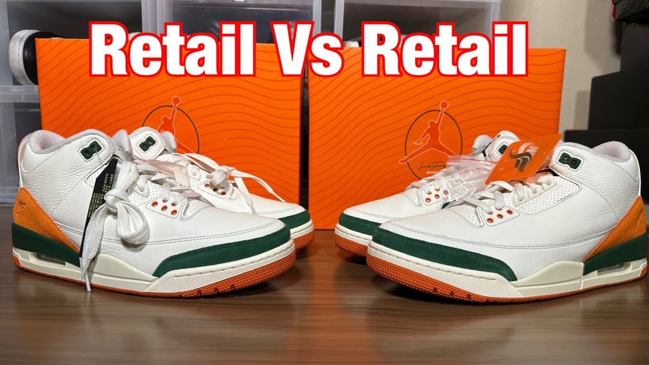 Сравнение розничной цены и качества кроссовок Air Jordan 3 Solefly