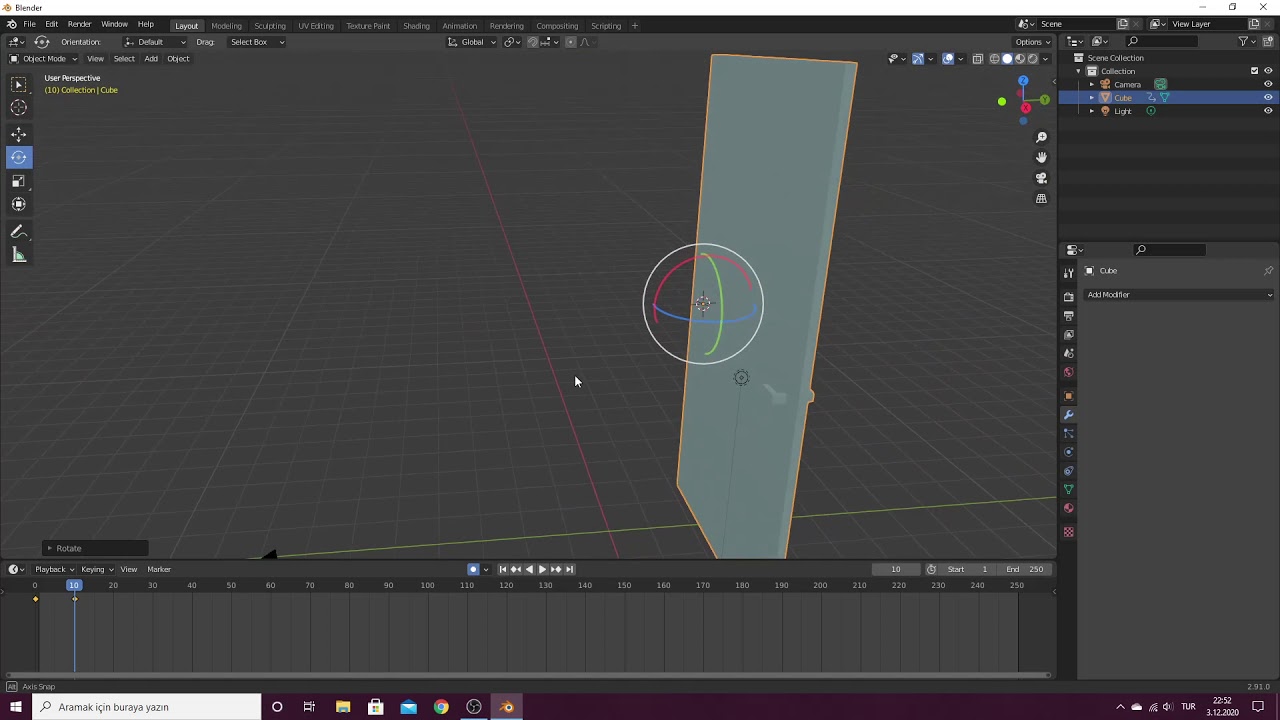 How to do an animation of door opening in blender?