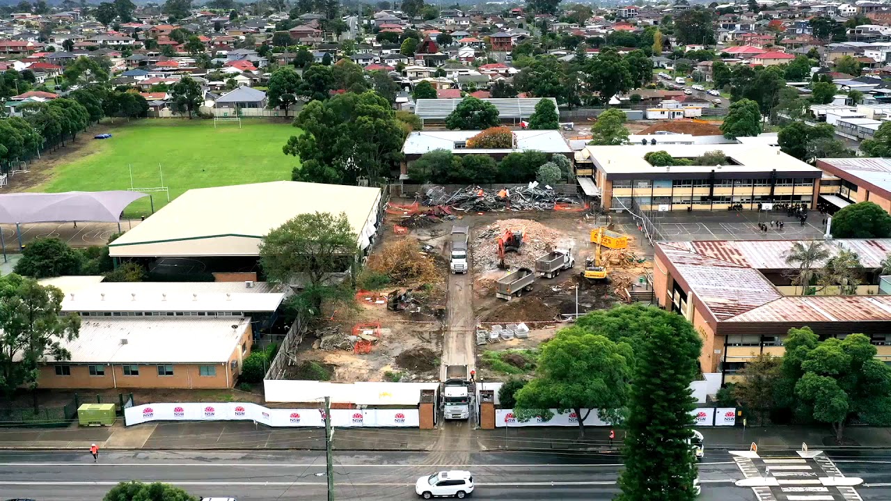 Fairvale High school Renovation Hyperlapse 2020