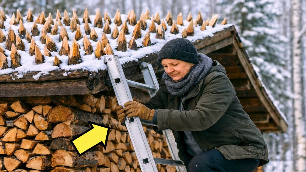 ŚMIALI SIĘ Z WDOWY ZA POKRYCIE DACHU OSTRYMI DREWNAMI… AŻ ODKRYLI DLACZEGO