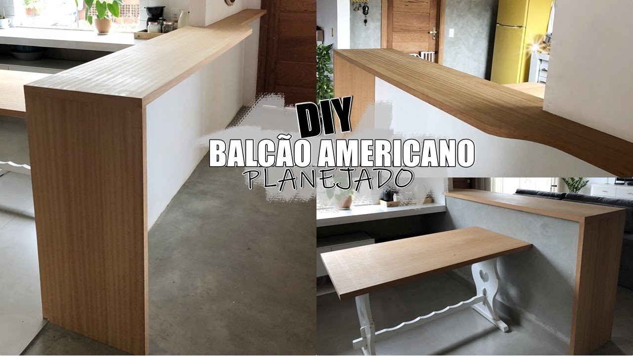 COMO FIZEMOS O BALCÃO AMERICANO PLANEJADO #FAÇAVOCÊMESMO