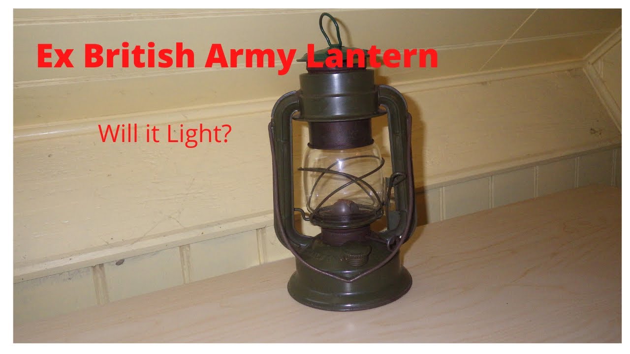How to light a Chalwyn Tropic ex British Army Lantern 1956 vintage