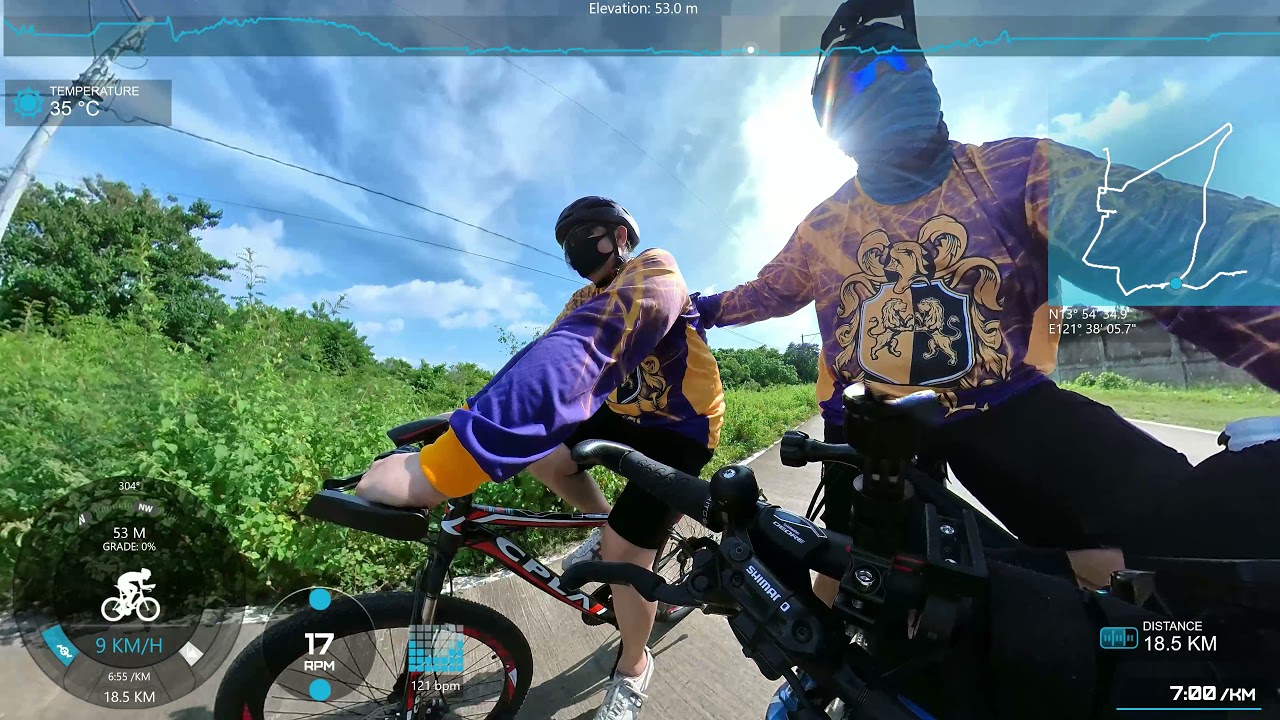 TELEMETRY overlay using VIRB edit in insta360 one X2 video
