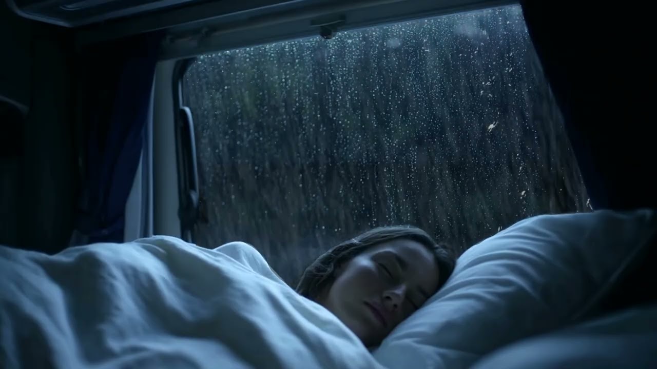 Gentle Rain at Midnight 🌙🌧 | Calming Sleep Sounds for Stress Relief & Deep Rest
