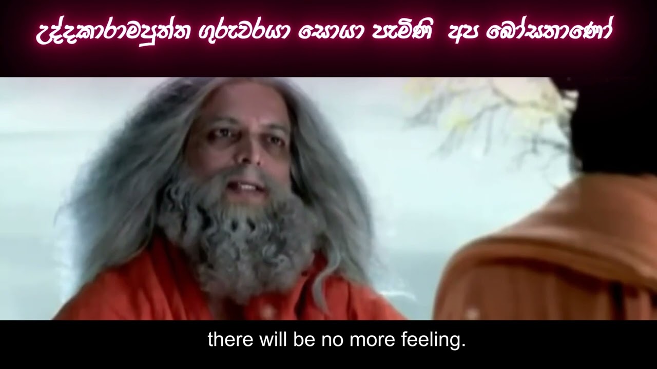 උද්දකාරාමපුත්ත ගුරුන් සොයා පැමිණි අප බෝසතාණෝ/The Bodhisattva came to the teachers of Uddakaramaputta