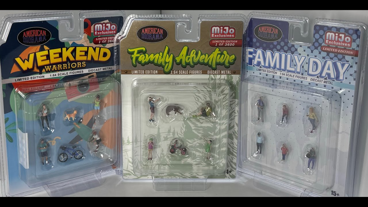 1/64 Diecast Figures by American Diorama (Family Sets)