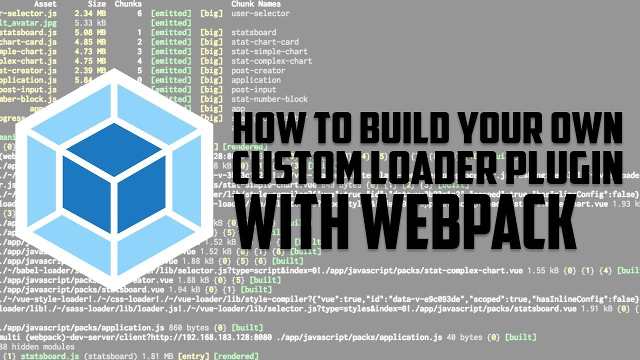 How to build your own custom loader plugin with webpack