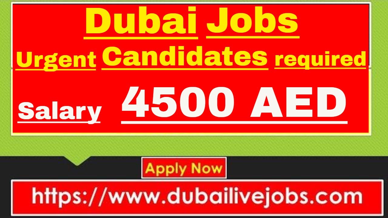 Dubai Latest Jobs 2019 | Dubai Companies Need Many Candidates on Urgent Basis || Jobs in Dubai