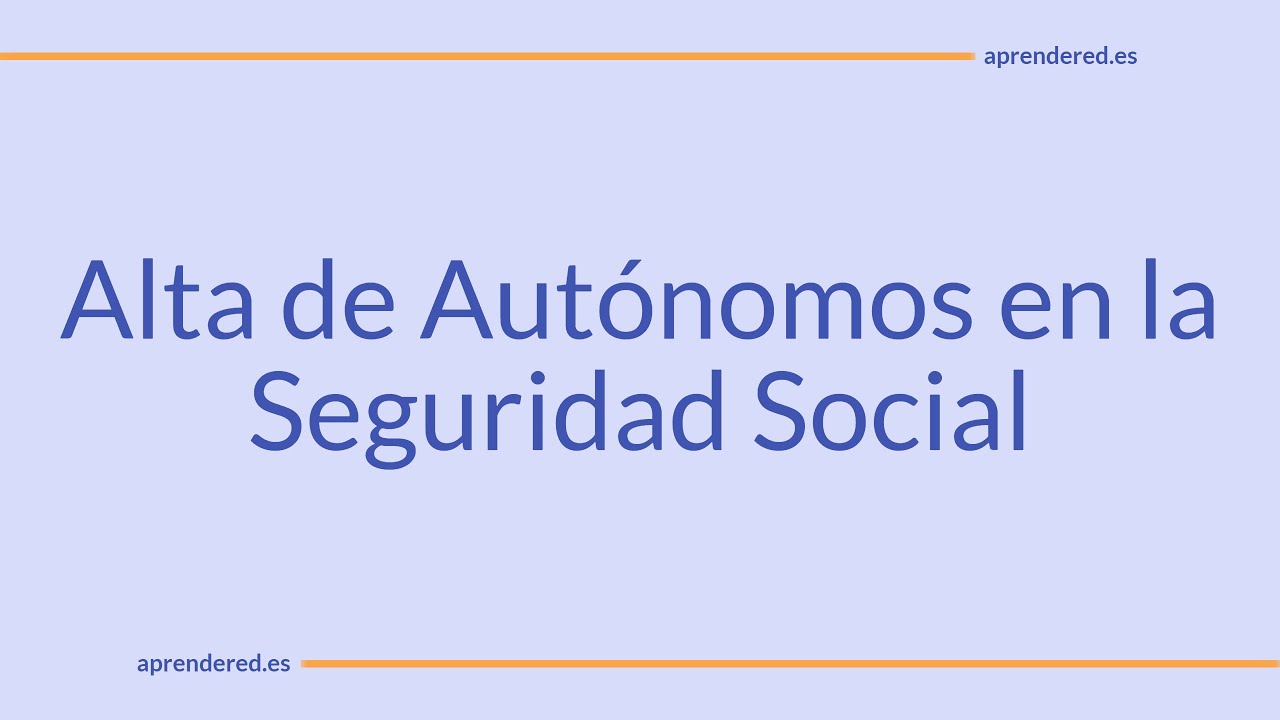 Alta Autónomos en la Seguridad Social IMPORTASS