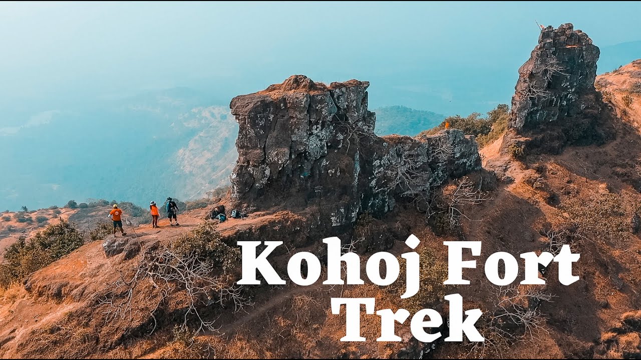 Kohoj fort Trek, nearest station Palghar. We cycled to the base and then trekked to the top.