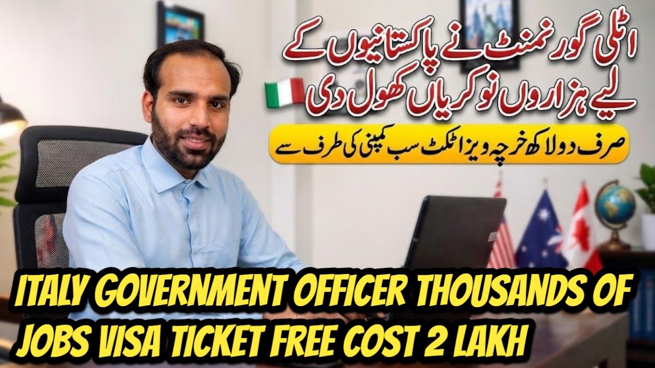 Italy Work Permit 2026 🇮🇹 Biggest Opportunity! Pay After Visa Approval | Pakistanis Apply Now