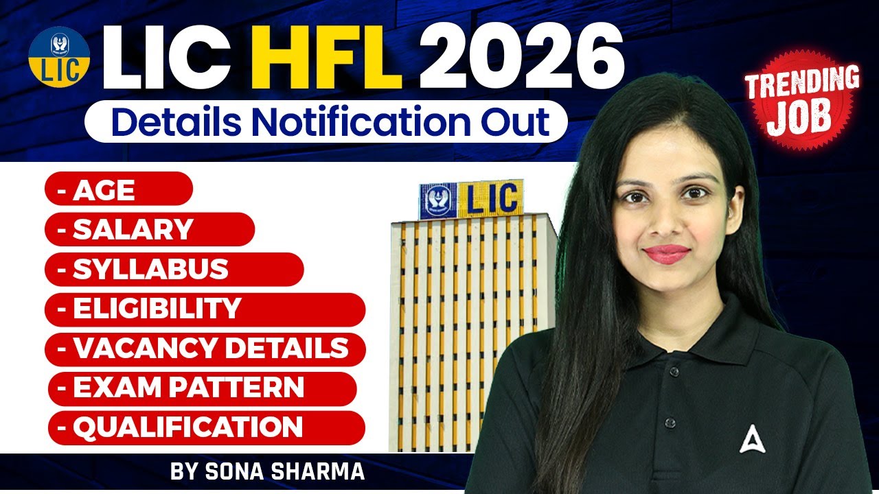 LIC HFL Notification 2026 | LIC HFL Eligibility, Age, Salary, Syllabus, Pattern & Qualification